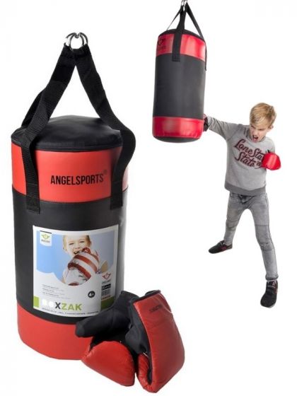 Boxningsset för barn - Boxningssäck 50 cm med boxningshandskar