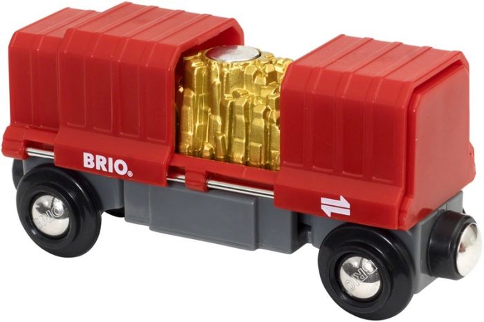 BRIO Godsvogn med guld 33938