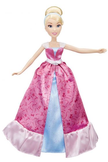 Disney Princess Fashion Reveal Askepott - dukke med to antrekk i ett - 30 cm