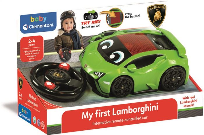 Clementoni Min første Lamborghini - fjernstyret legetøjsbil med fjernbetjening og lyde