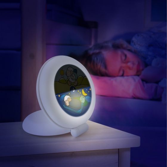 Claessen's Kid's Sleep Travel sömntränare - lär barnet att sova på resor - vit nattlampa