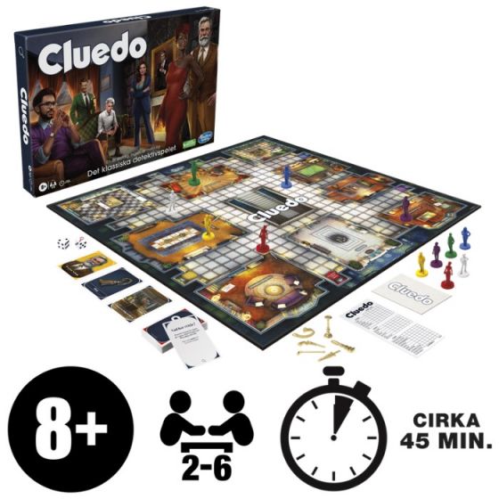Cluedo Classic Refresh Det klassiska detektivspelet för barn - svensk version