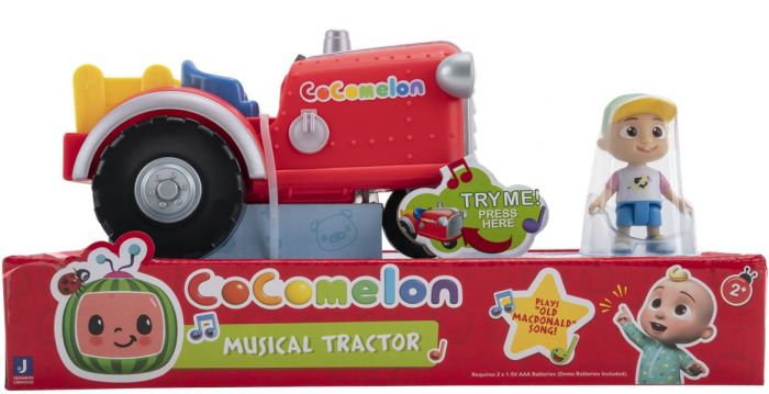 CoComelon musikalsk traktor med JJ figur - 25 cm