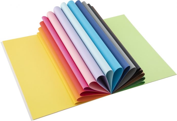 Craft Sensations fargepapp i blokk 24x34 cm - 50 ark i flere farger