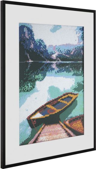 Craft Sensations Diamond painting 40x50 cm - perlekunst - innsjø med båt