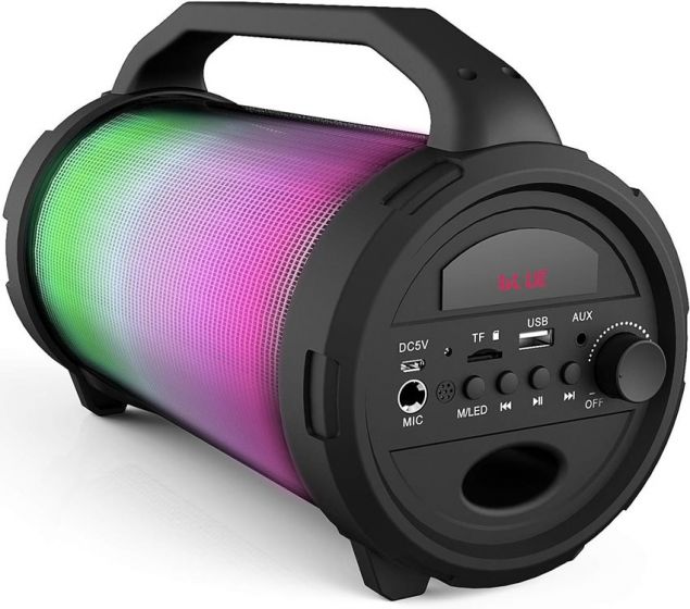 iDance Cyclone 400 trådløs bluetooth karaoke-høyttaler med LED og en mikrofon