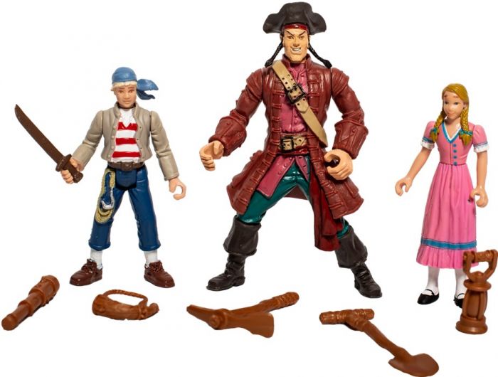 Kaptein Sabeltann figurpakke: 3 pakker med 9 figurer