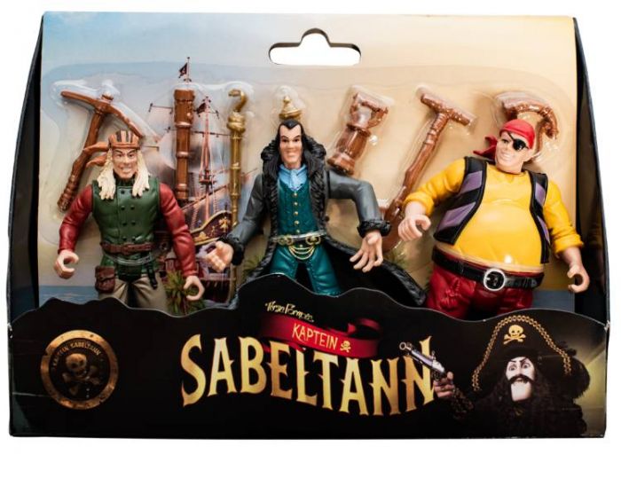 Kapten Sabeltand figurpaket 3-pack - Greven av Gral, Benjamin och Pysa
