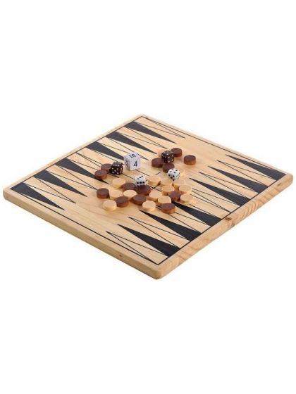 Backgammon i trä - klassiskt strategispel