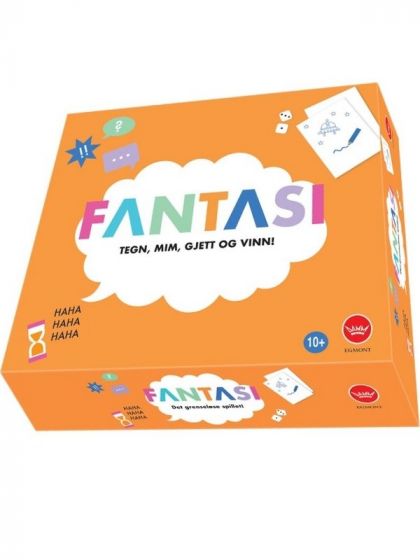 Fantasi brettspill - Tegn, mim, gjett og vinn - Familiespill