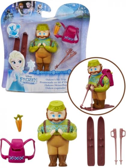 Disney Frozen Oaken's Ski Trip dukkesæt - Oaken figur med skiudstyr