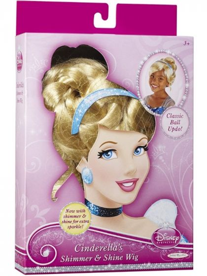 Disney Princess Askepott parykk til barn - oppsatt ballhår