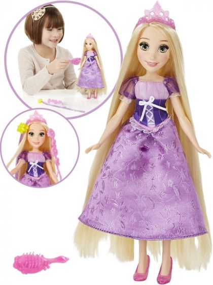 Disney Princess Rapunzel's Long Locks - dukke med langt hår til styling - 30 cm