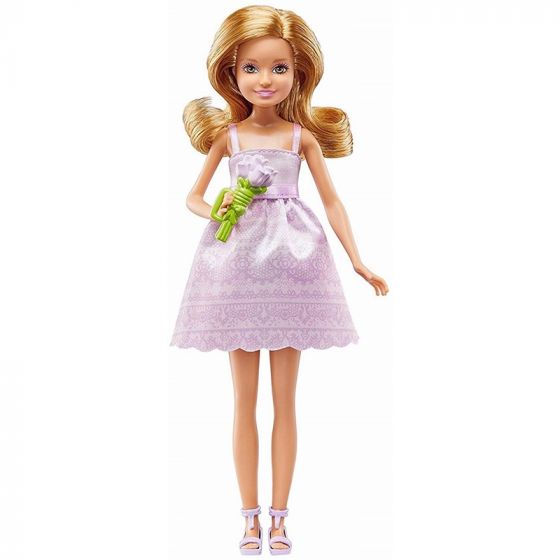 Barbie Bryllup - brud, brudgom, 2 brudepiger og tilbehør