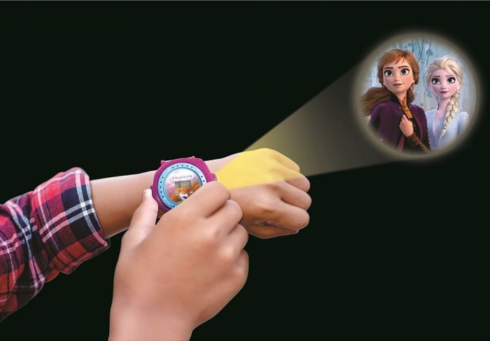 Lexibook Disney Frozen 2  klokke med digital skjerm og projektor - med 20 bilder 