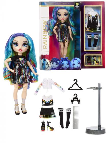 Rainbow High Fashion Doll - Amaya Raine dukke med 2 antrekk - Rainbow dukke 28 cm