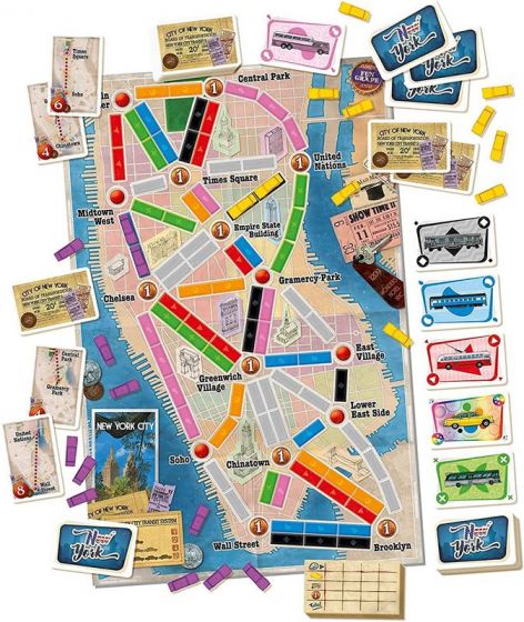 Ticket To Ride New York - brädspel med livliga gator i New York