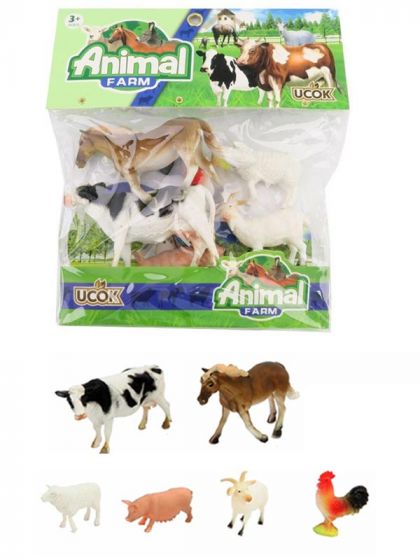 Animal World bondgårdsdjur 6-pack