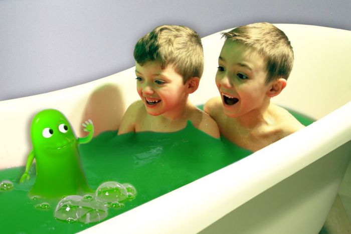 Slime Baff 300 g - grønt slim til badekarret