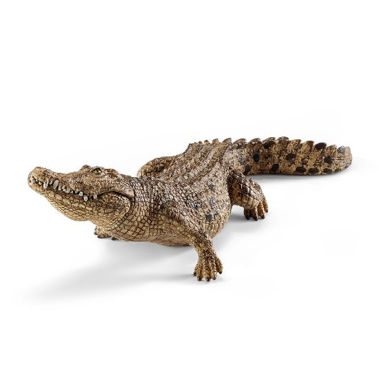 Schleich Wild Life Krokodille med bevegelig underkjeve 14736 - figur 18 cm lang