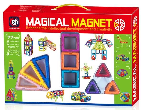 Magical Magnet - magnetiske byggeklosser - 77 deler