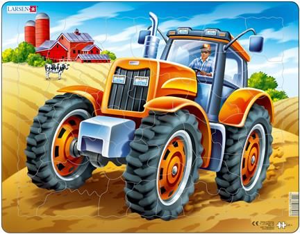 Platepuslespill 37 biter Maxi traktor - L.A. Larsen