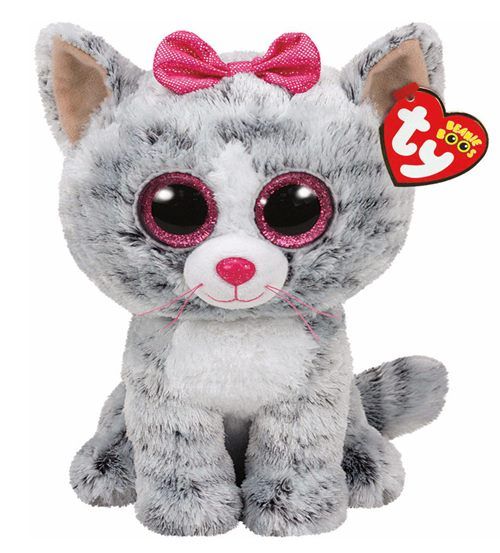 TY Kiki grey cat medium - 22 cm