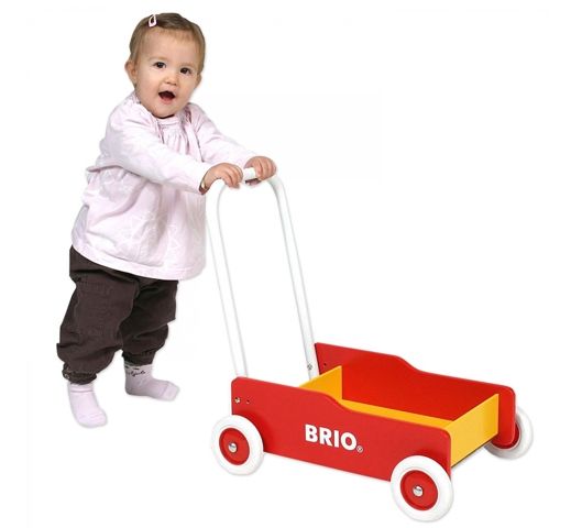 BRIO Lära-gå-vagn 31350 röd