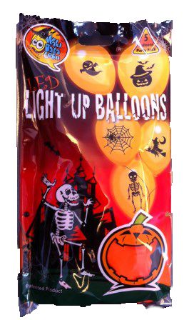 Ballonger Halloween LED 5 pakning