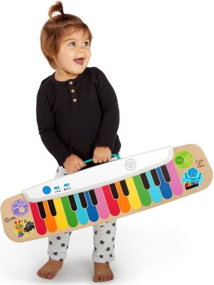 Hape Baby Einstein Magic Touch Keyboard - med färgglada tangenter i trä - 150+ melodier och ljud