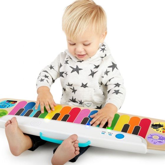 Hape Baby Einstein Magic Touch Keyboard - med färgglada tangenter i trä - 150+ melodier och ljud