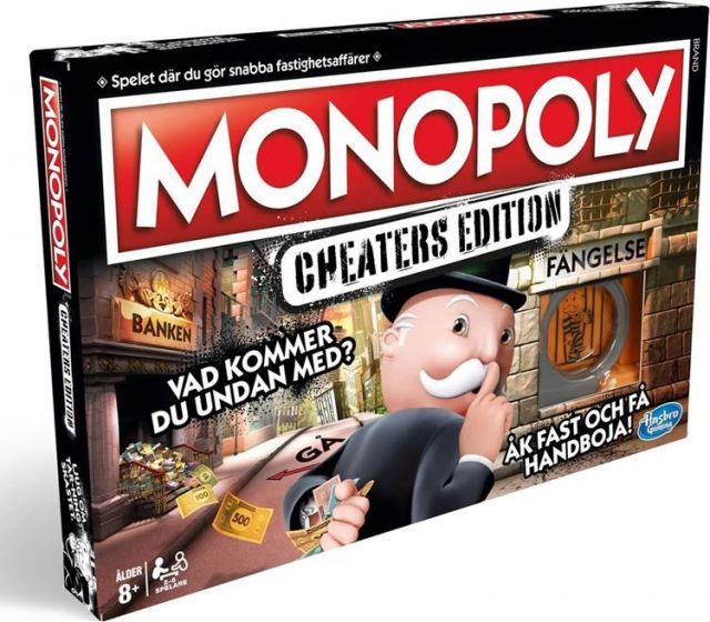 Monopoly Cheaters Edition sällskapsspel - svensk version