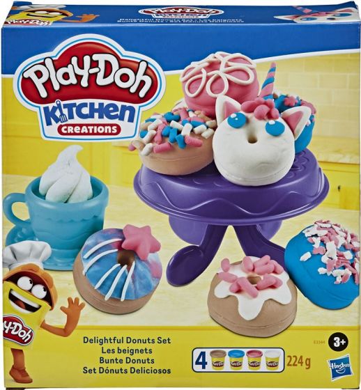 Play Doh hobbypakke: Donuts lekesett + Tannlege-sett + 8-pack leire