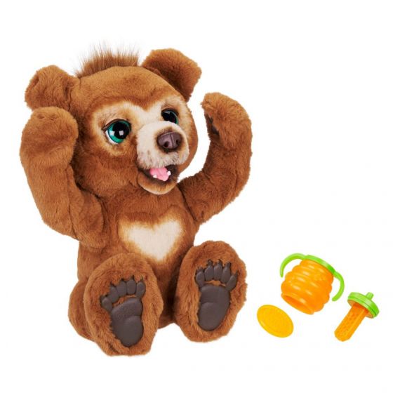 FurReal Friends Cubby the Curious Bear - interaktiv bamse med 100+ lyde og reaktioner - 40 cm