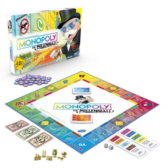 Monopoly Millennial Edition sällskapsspel - svensk version