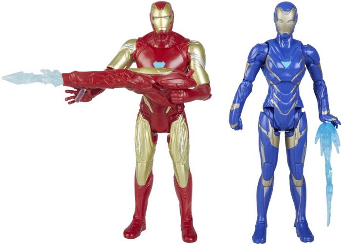 Avengers 2-pack actionfigurer - Iron Man og Marvel's Rescue - 15 cm