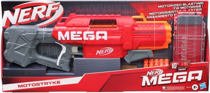 Nerf Mega Motostryke motorisert blaster - med 10 mega dartpiler