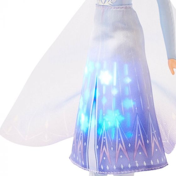 Disney Frozen 2 Light Up Fashion Doll - Elsa med klänning som lyser - 30 cm