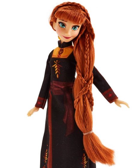 Disney Frozen 2 Sister Styles - Anna docka med långt hår och flätmaskin - 30 cm