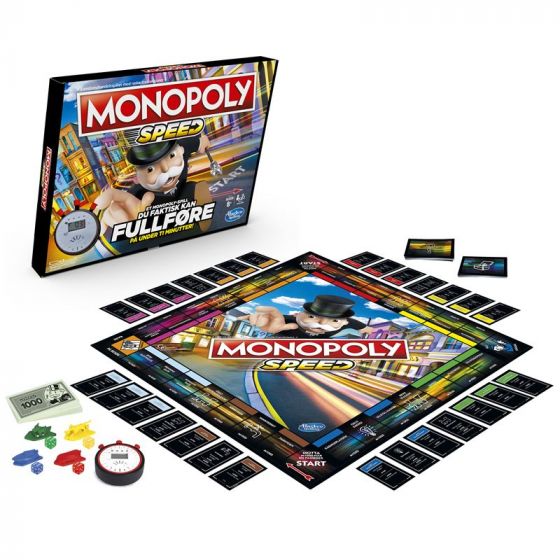 Hasbro Games Monopoly Speed brädspel - svensk version