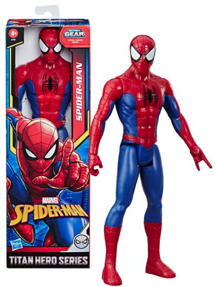 SpiderMan Titan Hero actionfigur med ikonisk blå och röd dräkt - 30 cm