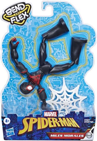 SpiderMan Bend and Flex Miles Morales - figur med ekstremt bøyelige og fleksible ledd