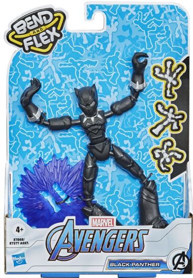 Marvel Avengers Bend and Flex Black Panther figur - 15 cm