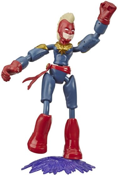Avengers Bend and Flex Captain Marvel - figur med ekstremt bøyelige og fleksible ledd