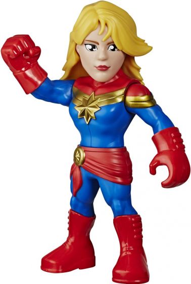 Avengers Super Hero Adventures Mega Mighties Captain Marvel - poserbar figur - 25 cm