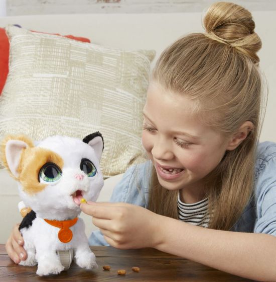 FurReal Friends Poopalots - interaktivt kattgosedjur som kan göra från sig - 22 cm