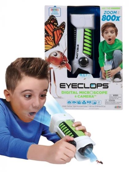 EyeClops Digital Mikroskop og kamera - med USB-kabel og MicroSD kort inkludert