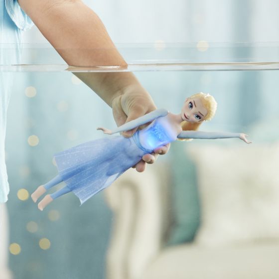 Disney Frozen Splash and Sparkle Elsa - docka som lyser i vatten