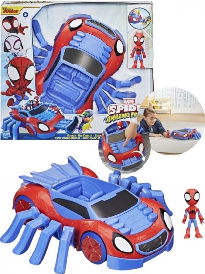 SpiderMan Spidey and His Amazing Friends Ultimate Web-Crawler legesæt - køretøj og figur