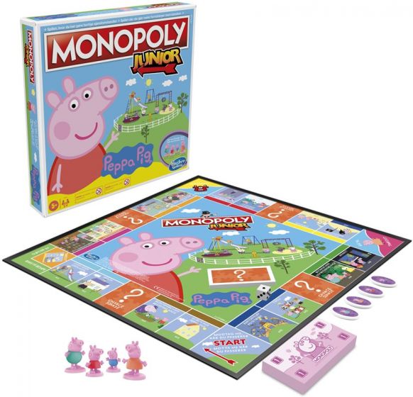 Peppa Gris Monopoly Junior - Monopolspill for barn